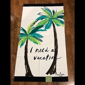 Kate Spade palm tree beach towel